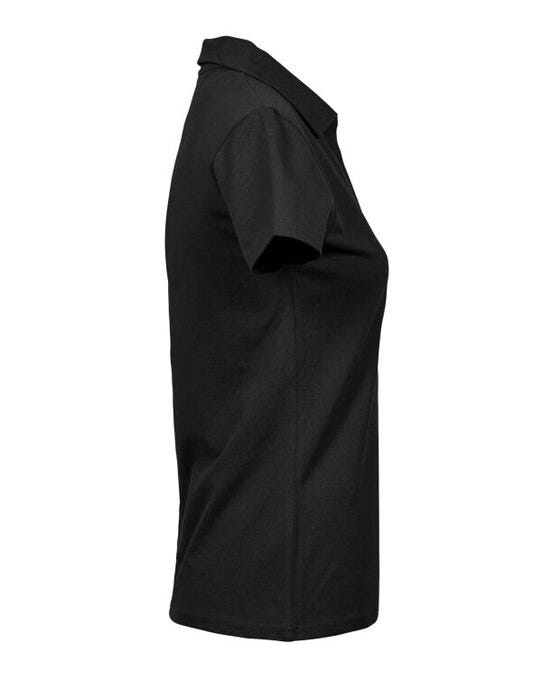 Tee Jays Womens Luxury Stretch V Polo - Black