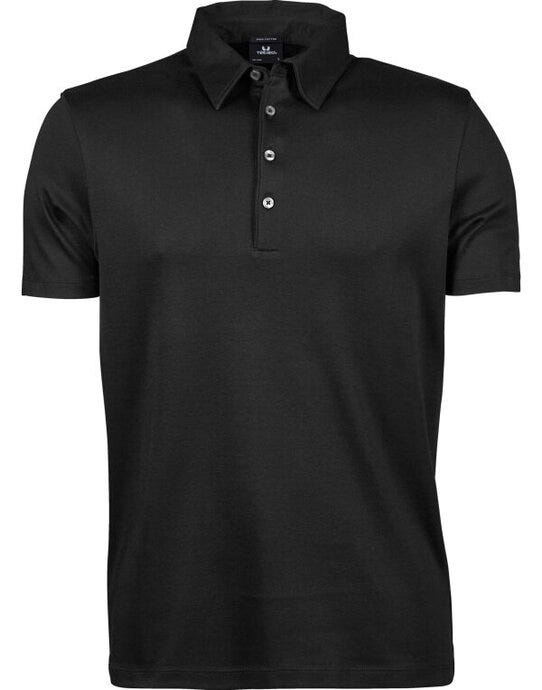 Tee Jays Mens Pima Cotton Polo - Black