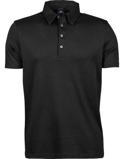 Tee Jays Mens Pima Cotton Polo - Black
