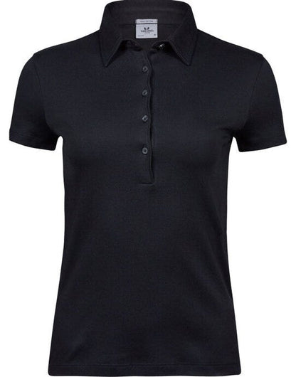 Tee Jays Ladies Pima Cotton Polo - Black
