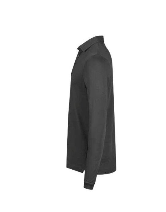 Tee Jays Pima Cotton Long Sleeve Polo - Black