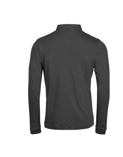 Tee Jays Pima Cotton Long Sleeve Polo - Black