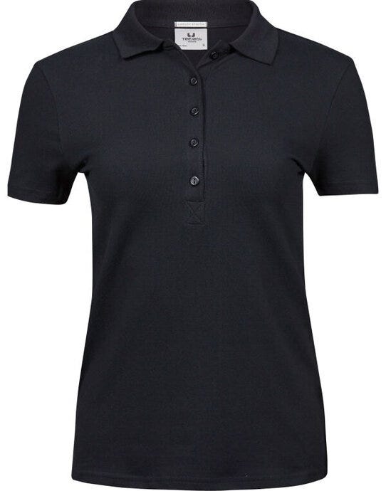 Tee Jays Ladies Luxury Stretch Polo - Black
