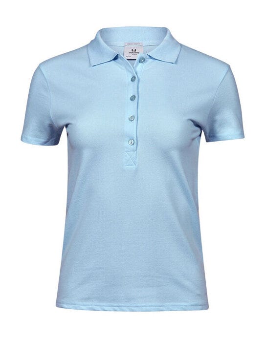 Tee Jays Ladies Luxury Stretch Polo - Light Blue