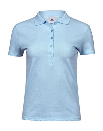 Tee Jays Ladies Luxury Stretch Polo - Light Blue