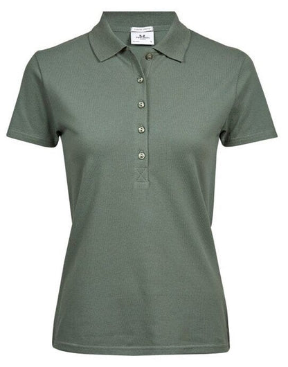 Tee Jays Ladies Luxury Stretch Polo - Leaf Green