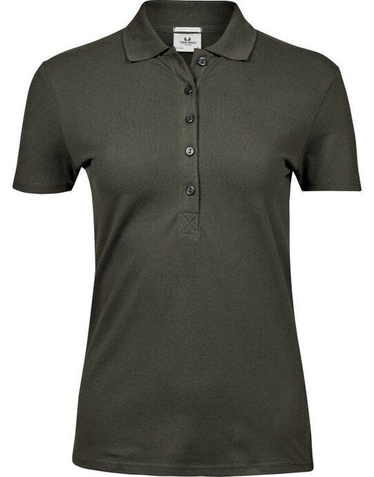 Tee Jays Ladies Luxury Stretch Polo - Deep Green