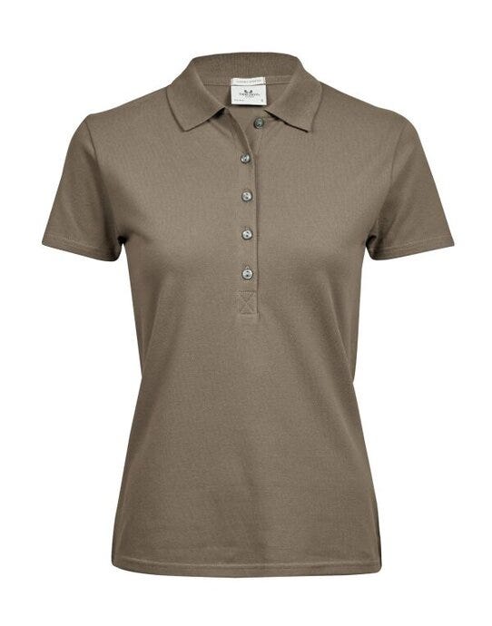 Tee Jays Ladies Luxury Stretch Polo - Clay