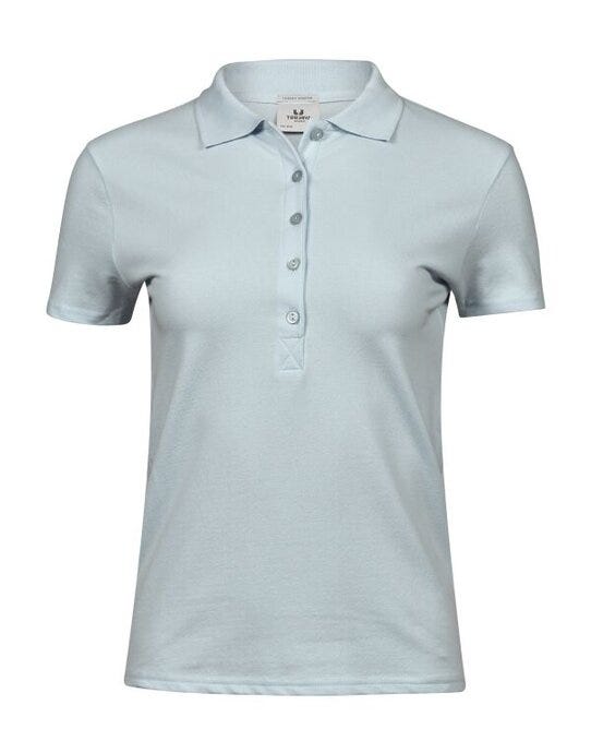 Tee Jays Ladies Luxury Stretch Polo - Ice Blue