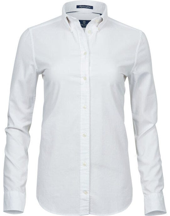 Tee Jays Ladies Perfect Oxford Shirt - White