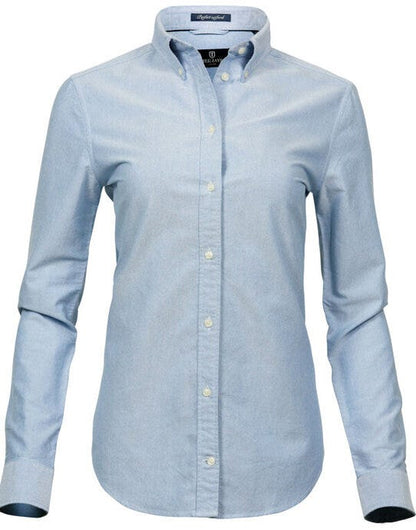 Tee Jays Ladies Perfect Oxford Shirt - Light Blue