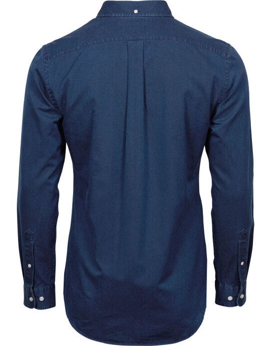 Tee Jays Mens Casual Twill Shirt - Indigo