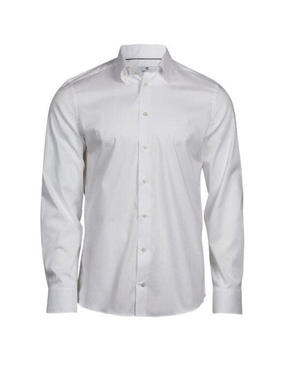 Tee Jays Men's Stretch Luxury Shirt - White