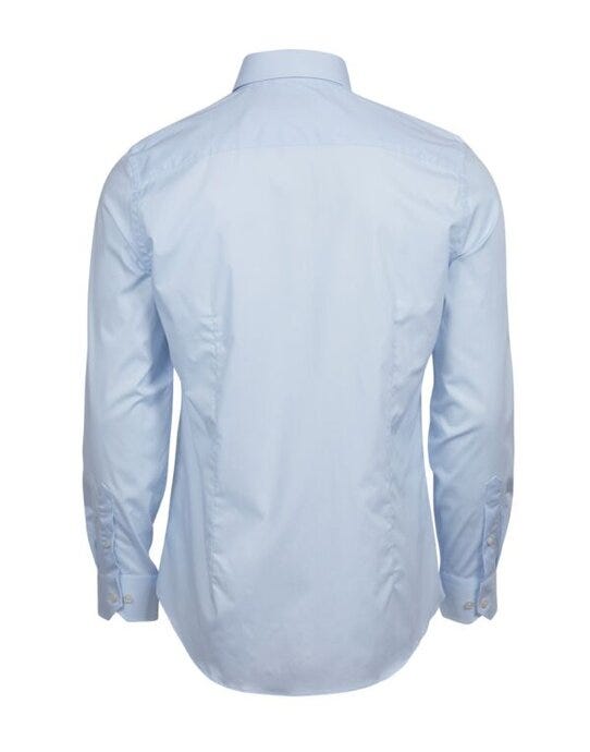 Tee Jays Men's Stretch Luxury Shirt - Light Blue