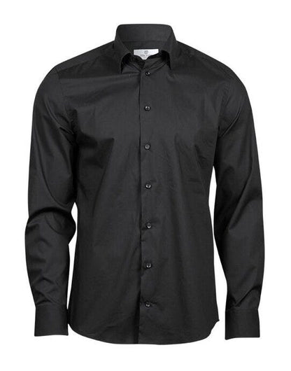 Tee Jays Men's Stretch Luxury Shirt - Black