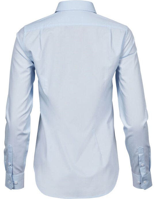 Tee Jays Ladies Stretch Luxury Shirt - Light Blue