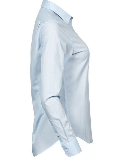 Tee Jays Ladies Stretch Luxury Shirt - Light Blue