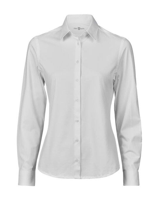 Tee Jays Women's Active Stretch Shirt - White