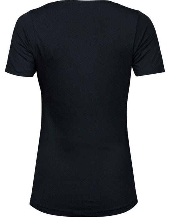 Tee Jays Ladies Stretch Tee - Black