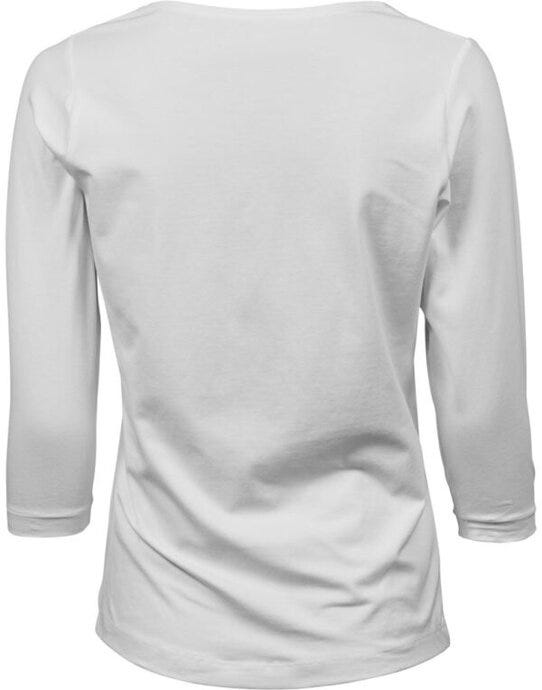 Tee Jays Ladies 3/4 Sleeve Stretch Tee - White