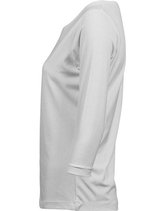 Tee Jays Ladies 3/4 Sleeve Stretch Tee - White