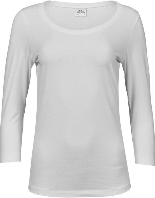 Tee Jays Ladies 3/4 Sleeve Stretch Tee - White