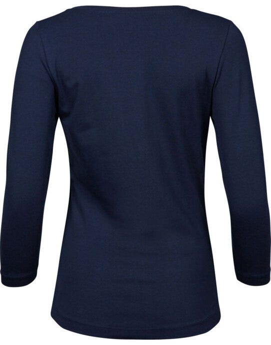Tee Jays Ladies 3/4 Sleeve Stretch Tee - Navy