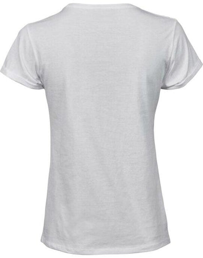 Tee Jays Ladies Roll Up Sleeve Tee - White
