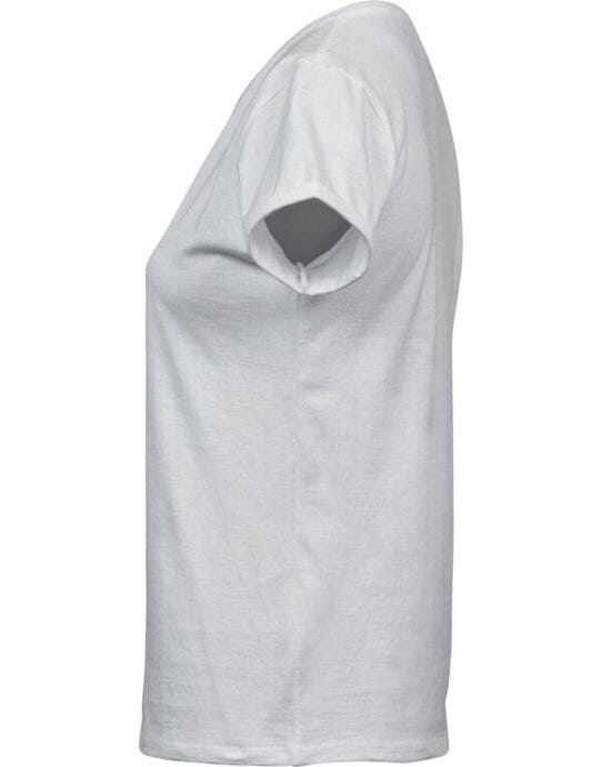 Tee Jays Ladies Roll Up Sleeve Tee - White