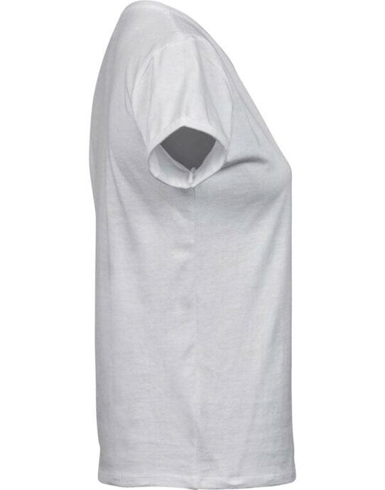 Tee Jays Ladies Roll Up Sleeve Tee - White