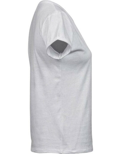 Tee Jays Ladies Roll Up Sleeve Tee - White