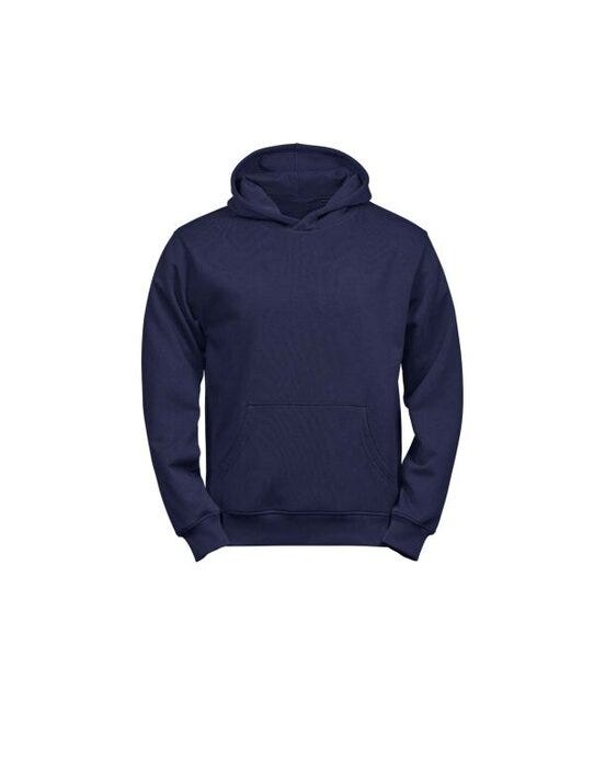 Tee Jays Jr Unlabeled Hooded Sweatshirt - Navy