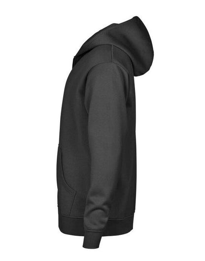 Tee Jays Unlabeled Hooded FZ Sweatshirt - Black