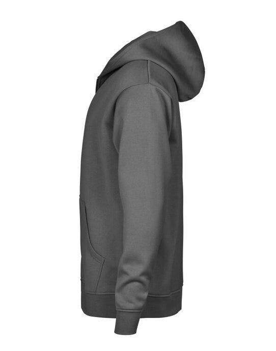 Tee Jays Unlabeled Hooded FZ Sweatshirt - Powder Grey