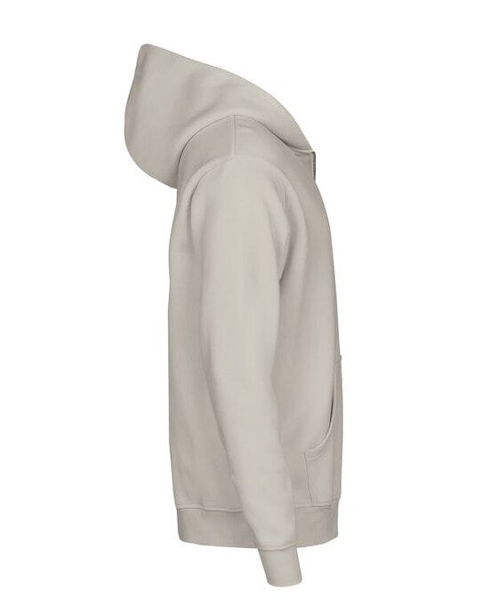 Tee Jays Unlabeled Hooded FZ Sweatshirt - Cement