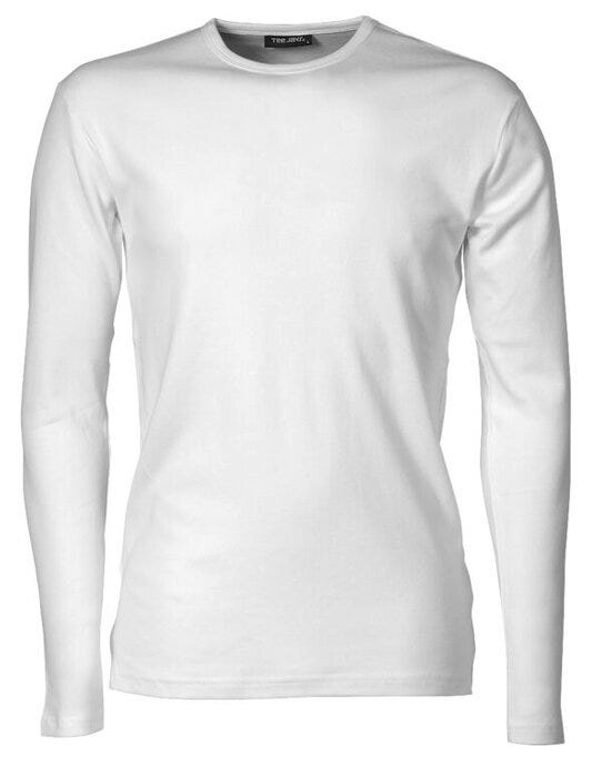 Tee Jays Mens Long Sleeve Interlock Tee - White