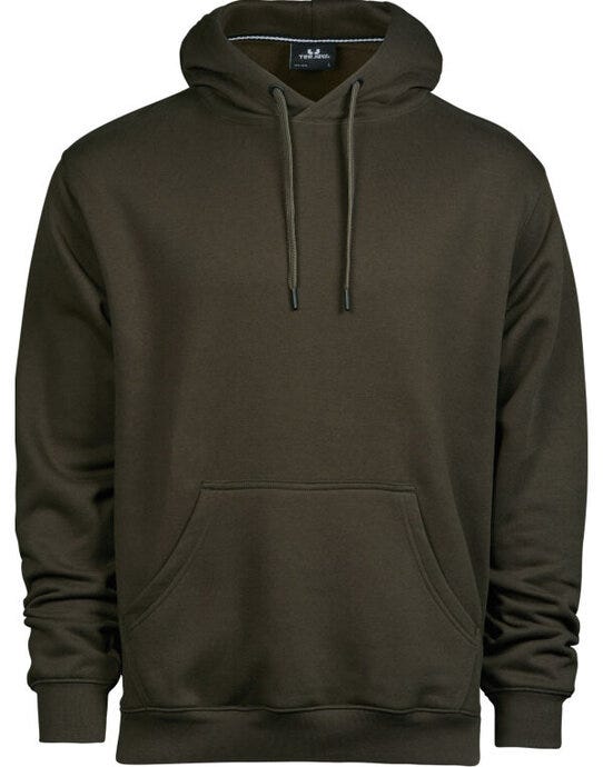 Tee Jays Mens Hooded Sweatshirt - Dark Olive