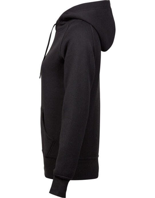 Tee Jays Ladies Hooded Sweatshirt - Black