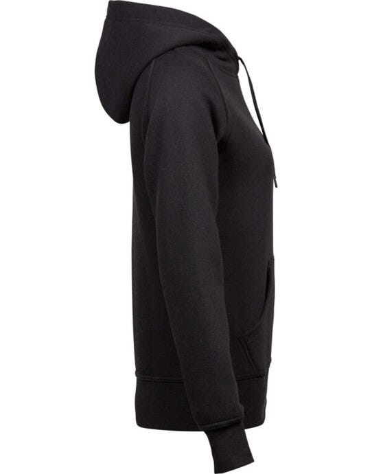 Tee Jays Ladies Hooded Sweatshirt - Black