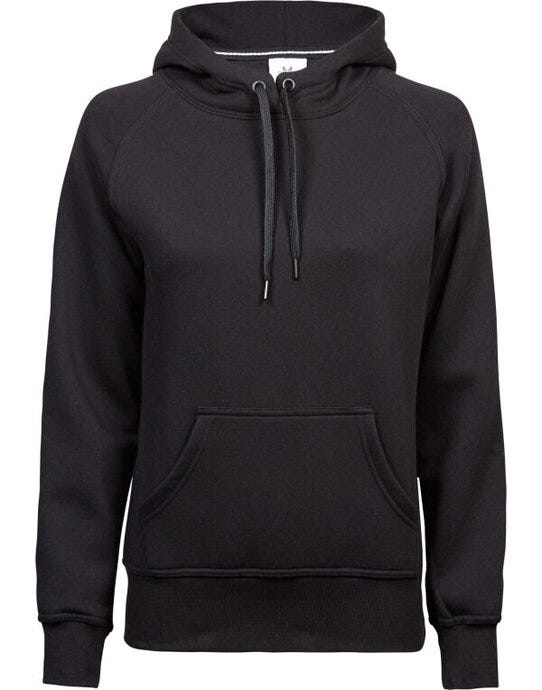 Tee Jays Ladies Hooded Sweatshirt - Black