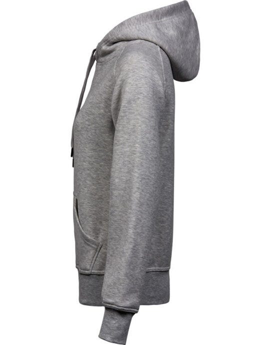 Tee Jays Ladies Hooded Sweatshirt - Heather Grey