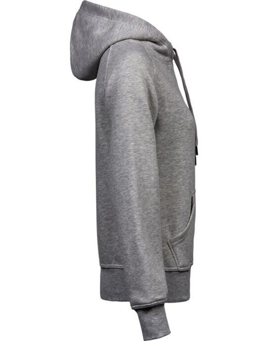 Tee Jays Ladies Hooded Sweatshirt - Heather Grey