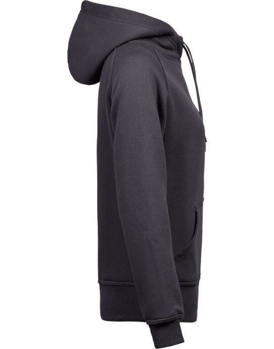 Tee Jays Ladies Hooded Sweatshirt - Dark Grey