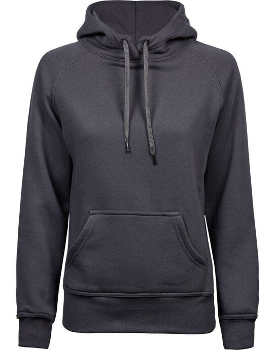 Tee Jays Ladies Hooded Sweatshirt - Dark Grey