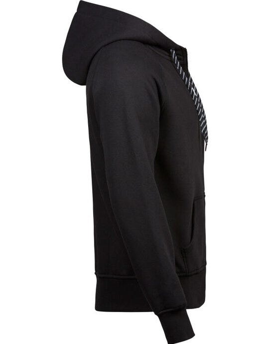 Tee Jays Mens Fashion Full Zip Hood - Black