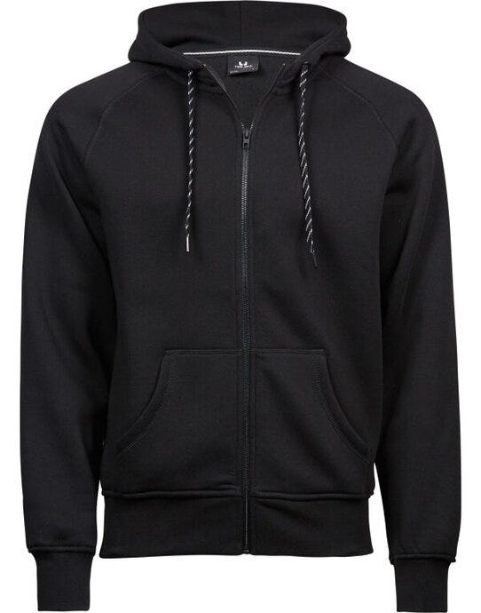 Tee Jays Mens Fashion Full Zip Hood - Black