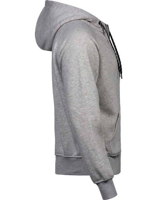Tee Jays Mens Fashion Full Zip Hood - Heather Grey