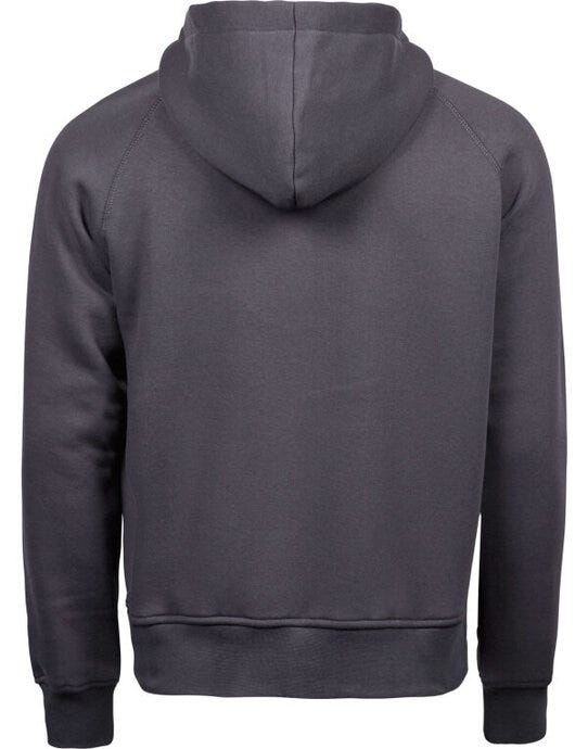 Tee Jays Mens Fashion Full Zip Hood - Dark Grey