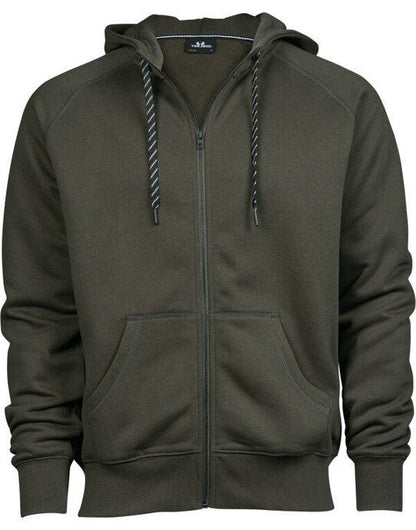 Tee Jays Mens Fashion Full Zip Hood - Deep Green