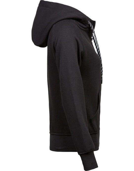 Tee Jays Ladies Fashion Full Zip Hood - Black
